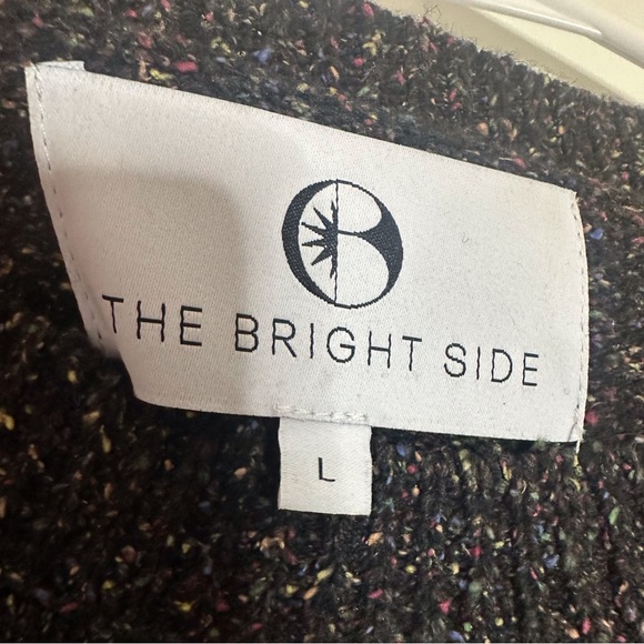 The bright side speckled knit crewneck wool blend sweater - Picture 4 of 4